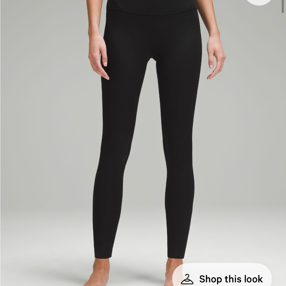 Lululemon Athletica ribbed align Black Leggings